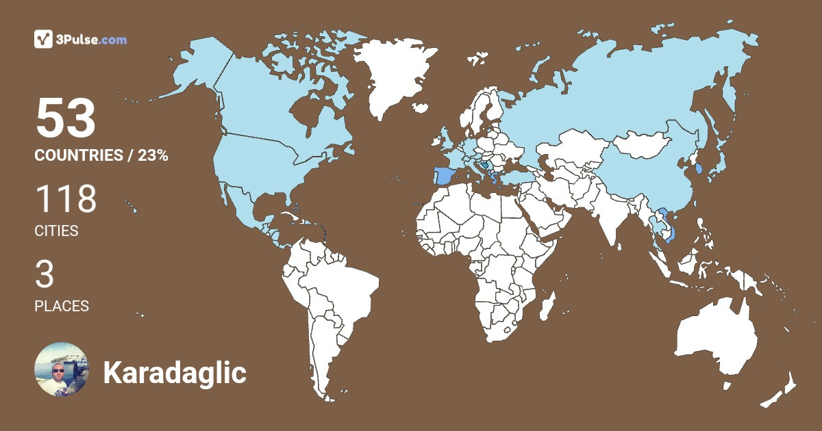 Изображение Карты путешествий Karadaglic Boris