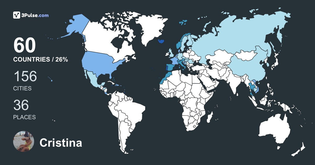 Изображение Карты путешествий Cristina Caixinha