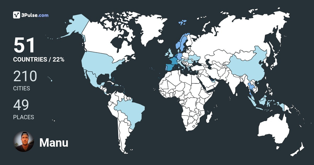 Изображение Карты путешествий Manu Reynaers