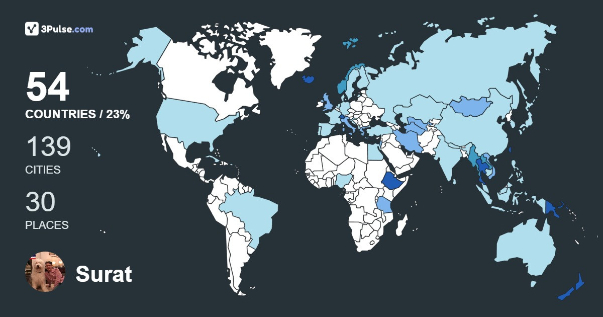 Изображение Карты путешествий Surat Na-Lampang