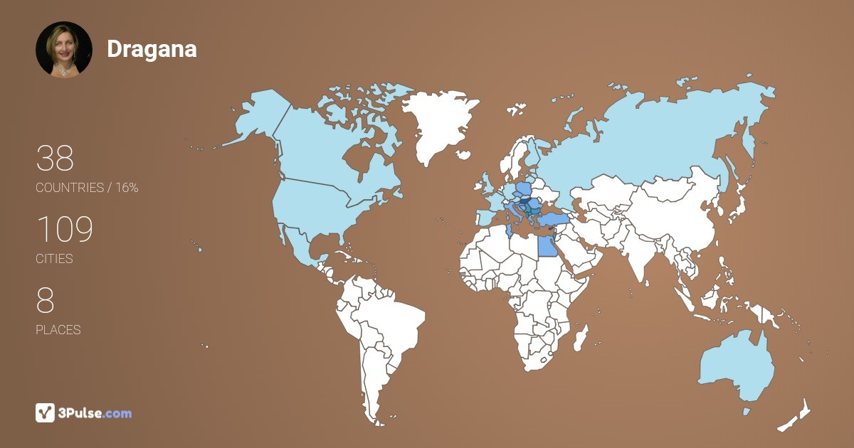 Изображение Карты путешествий Dragana Mirkovic