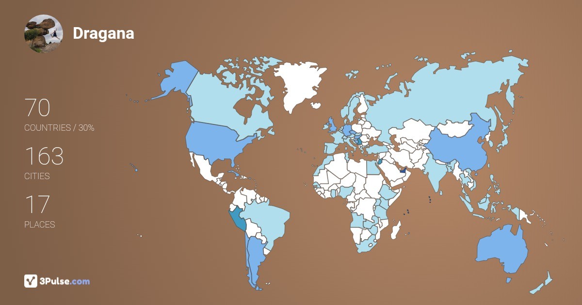 Dragana Mari-Watson's Travel Map Image