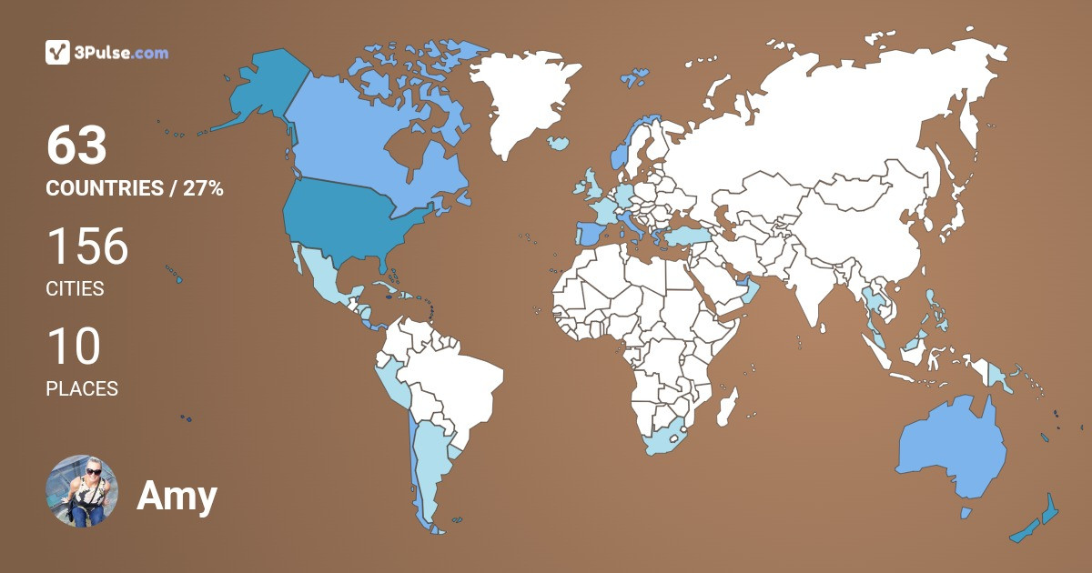 Amy Harnack's Travel Map Image