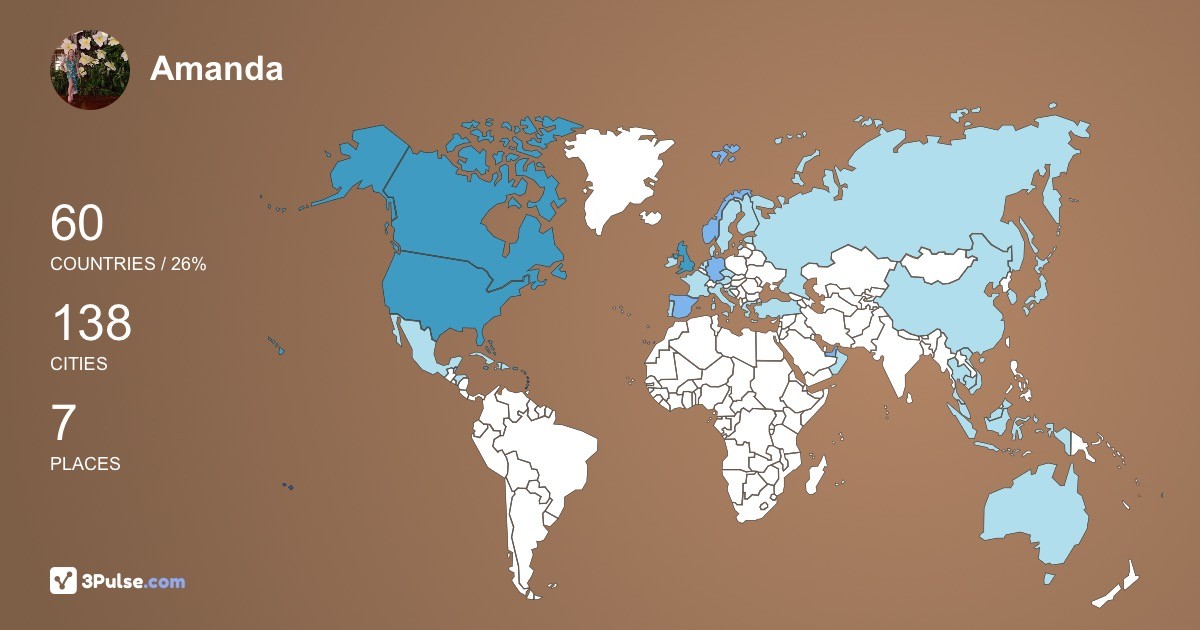 Изображение Карты путешествий Amanda Boulton