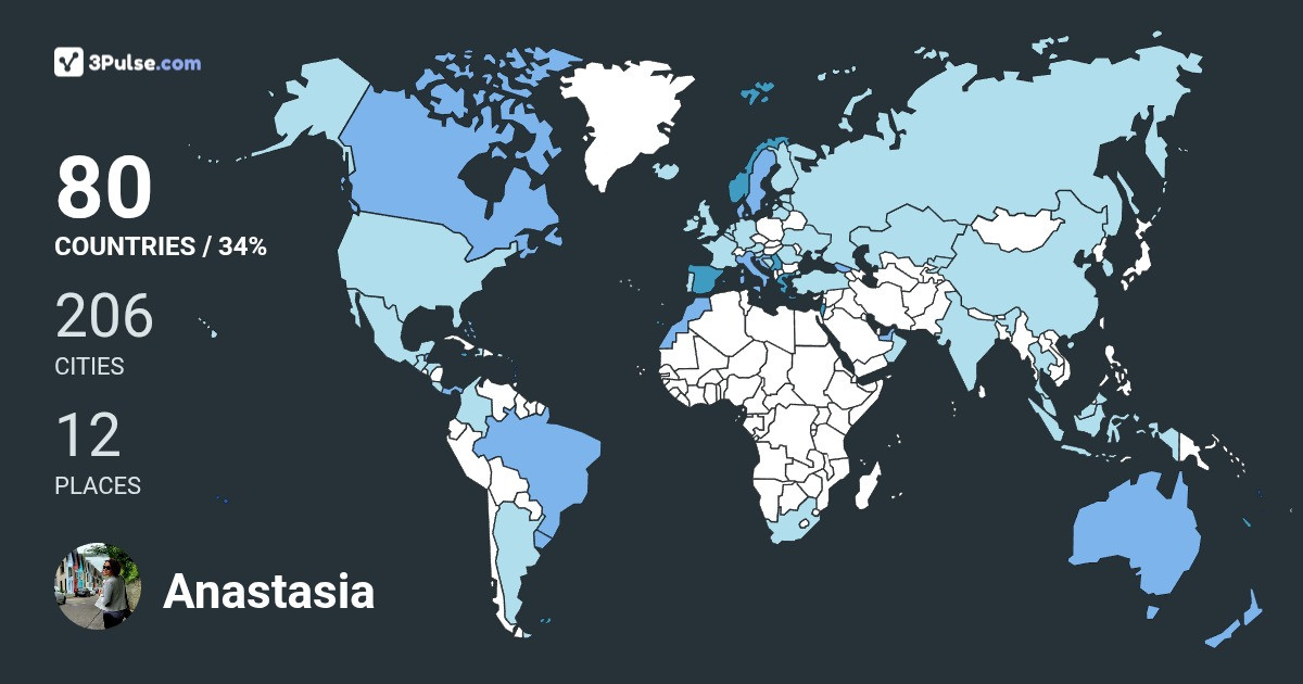 Изображение Карты путешествий Anastasia Istomina