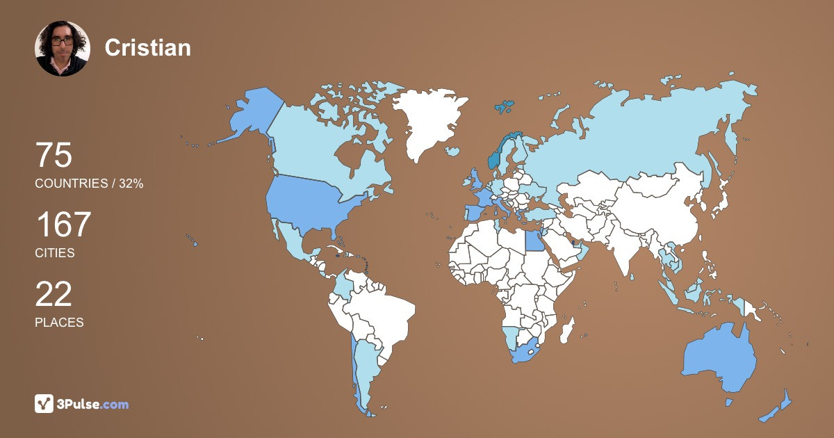 Изображение Карты путешествий Cristian Molina-Oyarzn