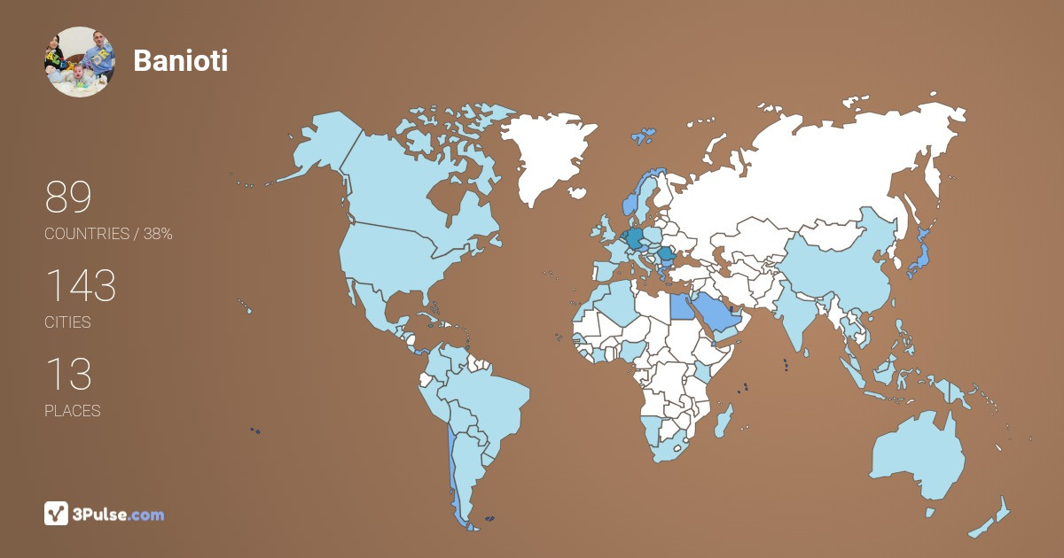 Изображение Карты путешествий Banioti Costel