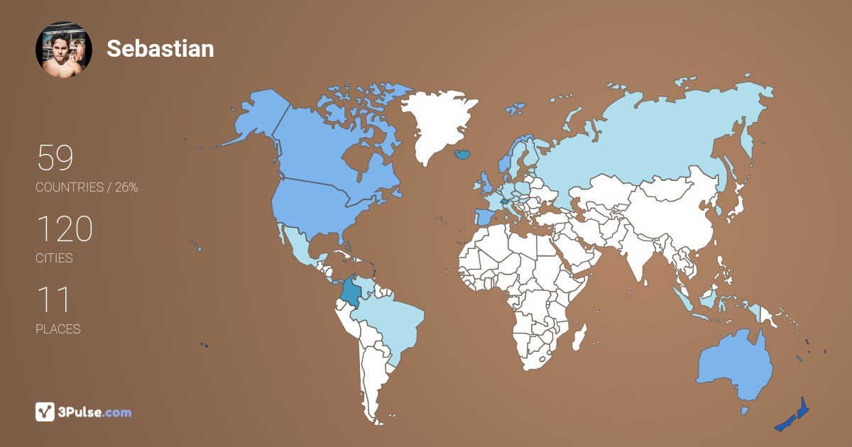 Изображение Карты путешествий Sebastian Pastrana