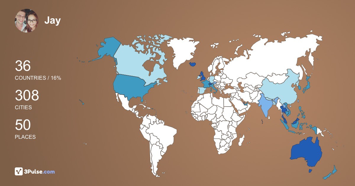 Изображение Карты путешествий Jay Salvatore