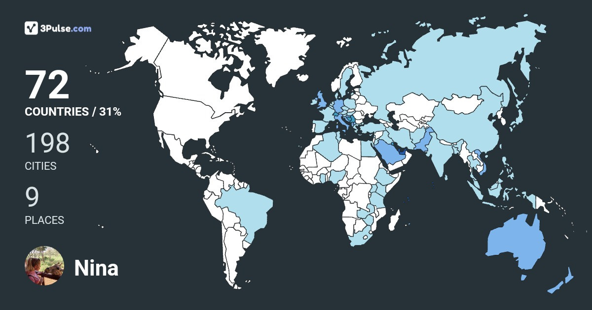 Изображение Карты путешествий Nina Miric