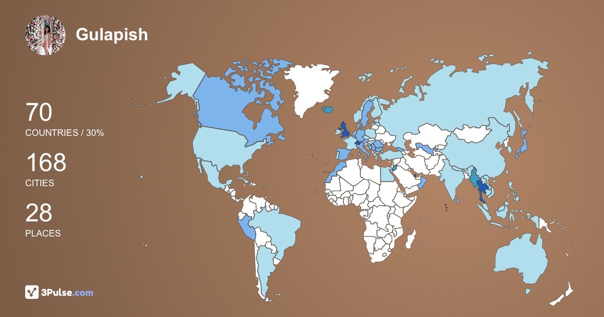 Изображение Карты путешествий Gulapish Pookaiyaudom