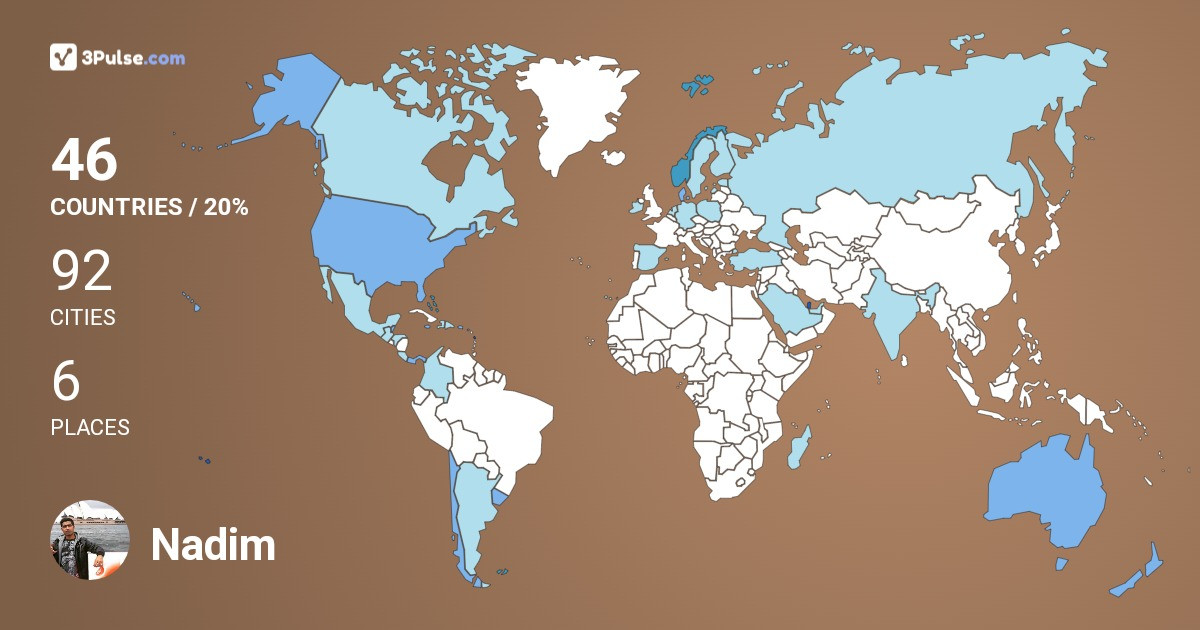 Изображение Карты путешествий Nadim Khan