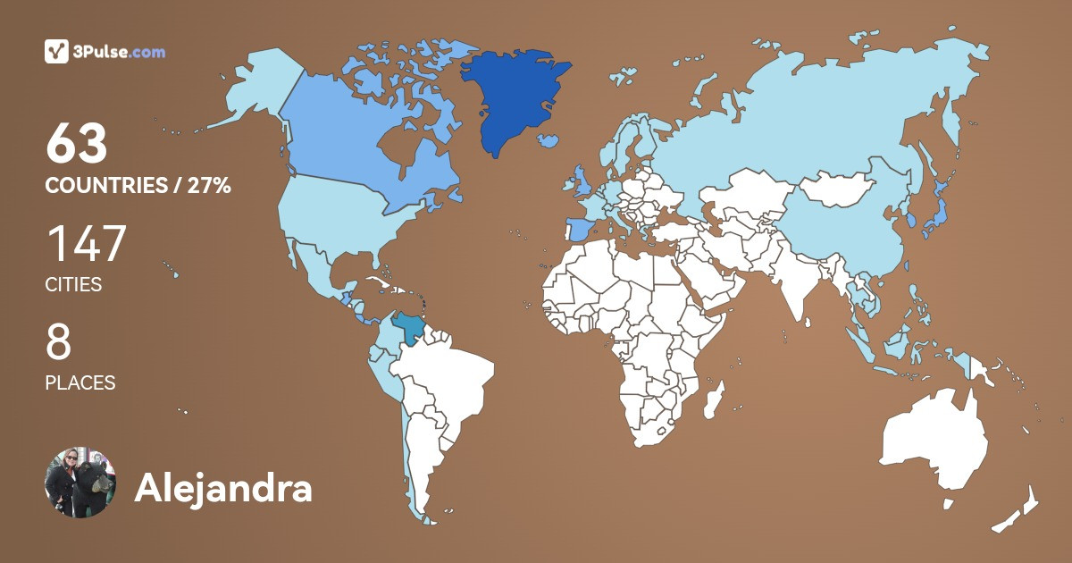 Alejandra Mujica's Travel Map Image