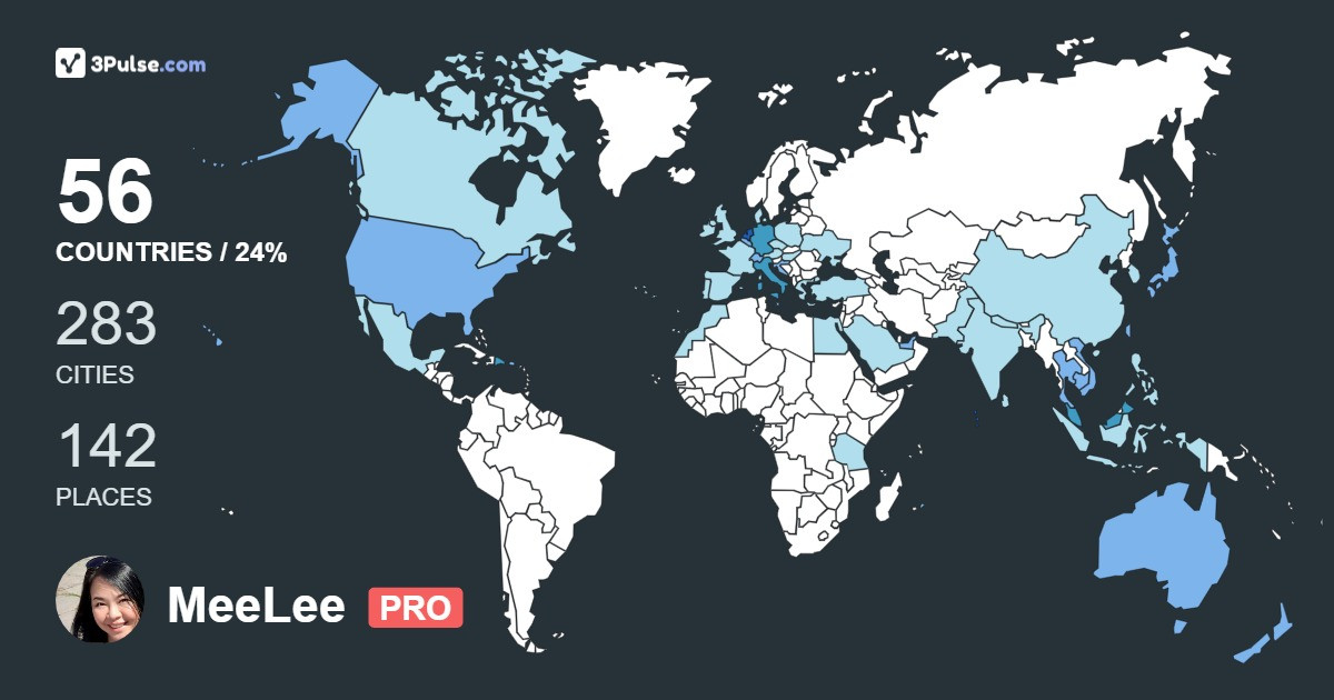 Изображение Карты путешествий MeeLee Thean