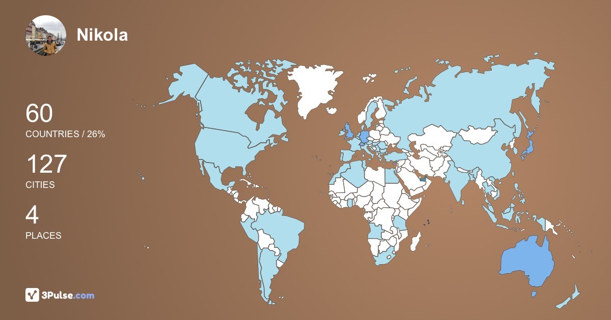 Изображение Карты путешествий Nikola Nedic