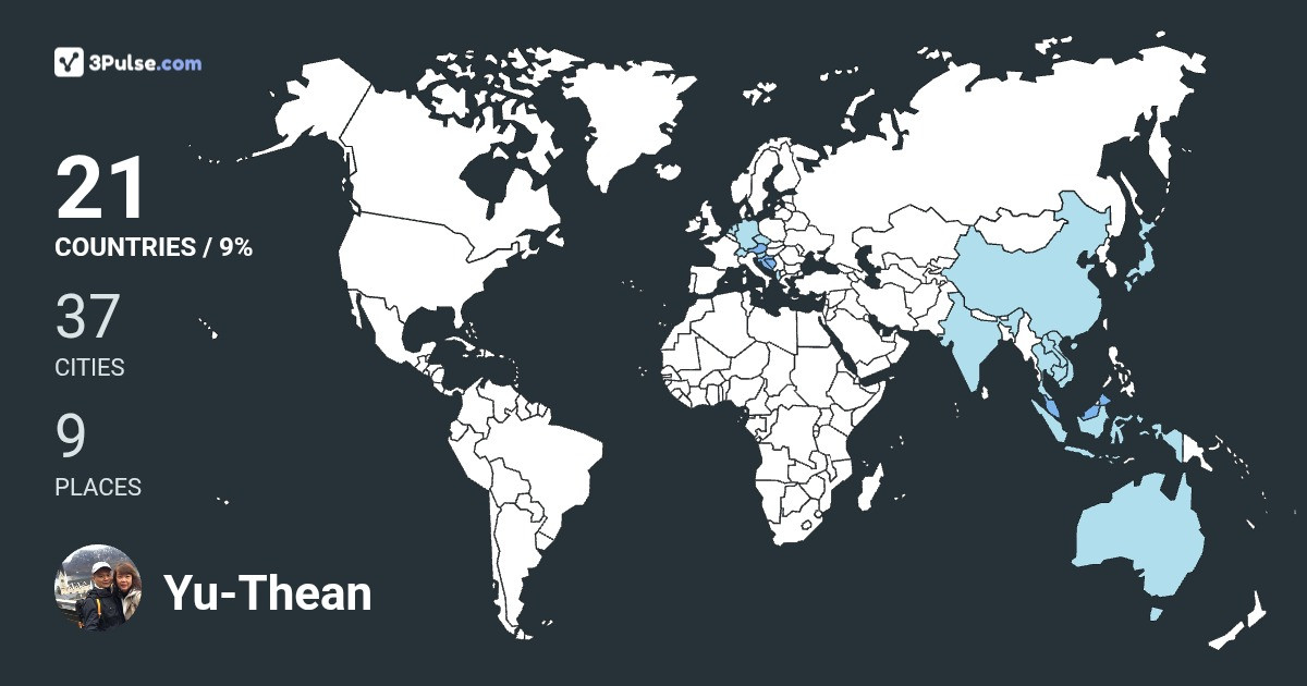 Изображение Карты путешествий Yu-Thean Chan