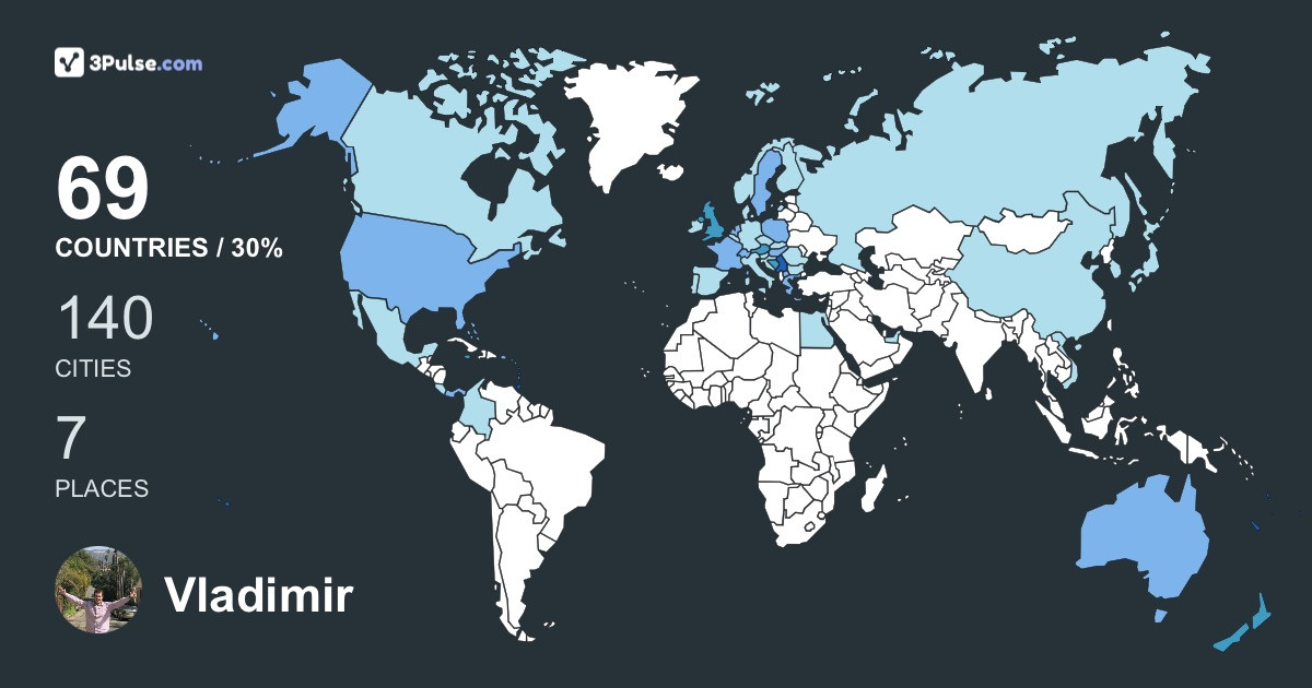 Изображение Карты путешествий Vladimir Aralica