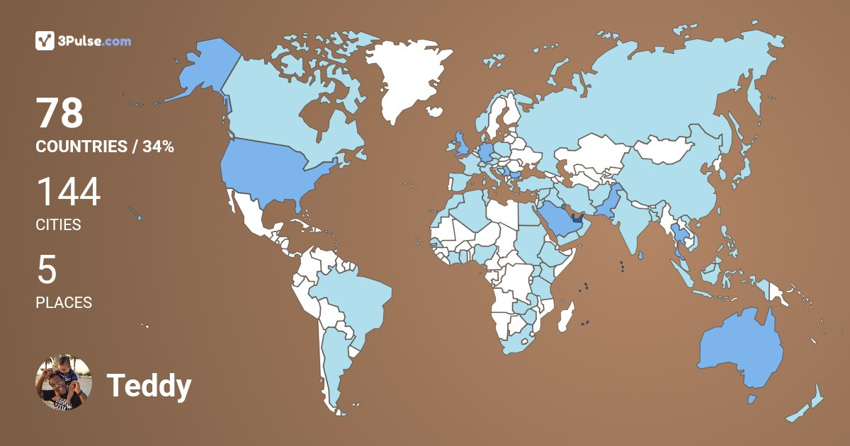 Изображение Карты путешествий Teddy Pedre