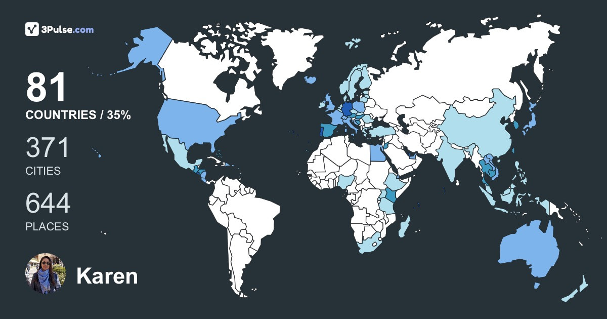 Изображение Карты путешествий Karen Vill
