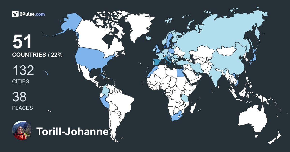 Изображение Карты путешествий Torill-Johanne Knutsen