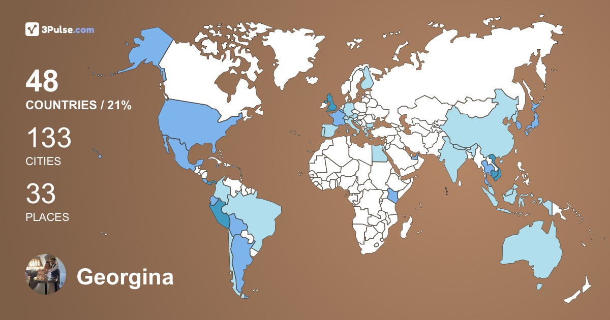 Изображение Карты путешествий Georgina Fletcher