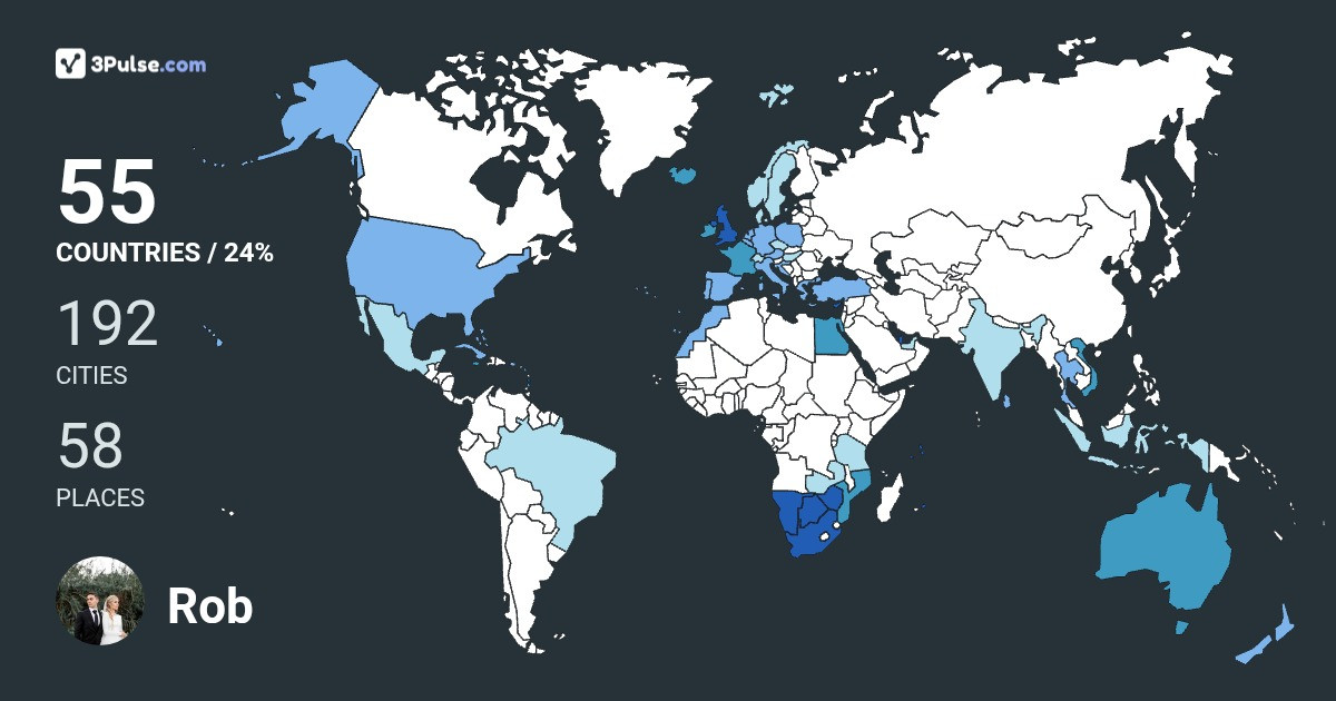 Изображение Карты путешествий Rob Newham