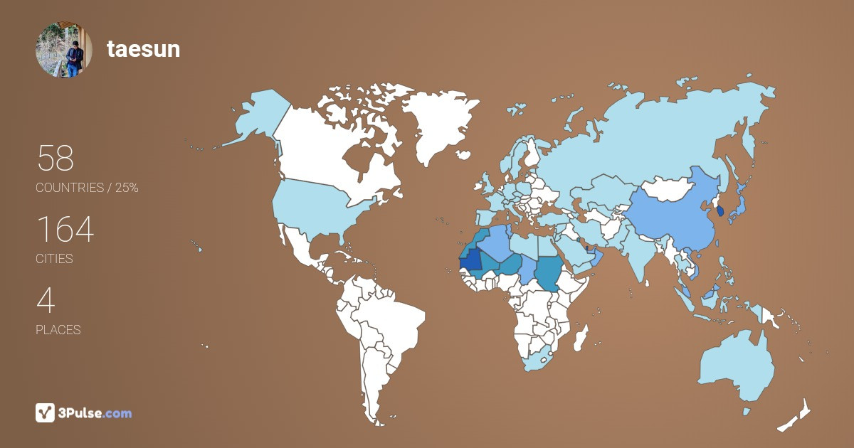 Изображение Карты путешествий taesun lee
