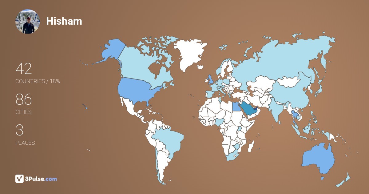 Изображение Карты путешествий Hisham Abu-Zaid