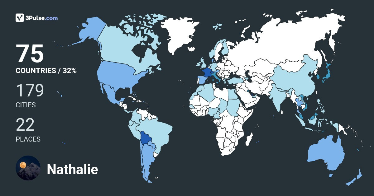 Изображение Карты путешествий Nathalie Calenge