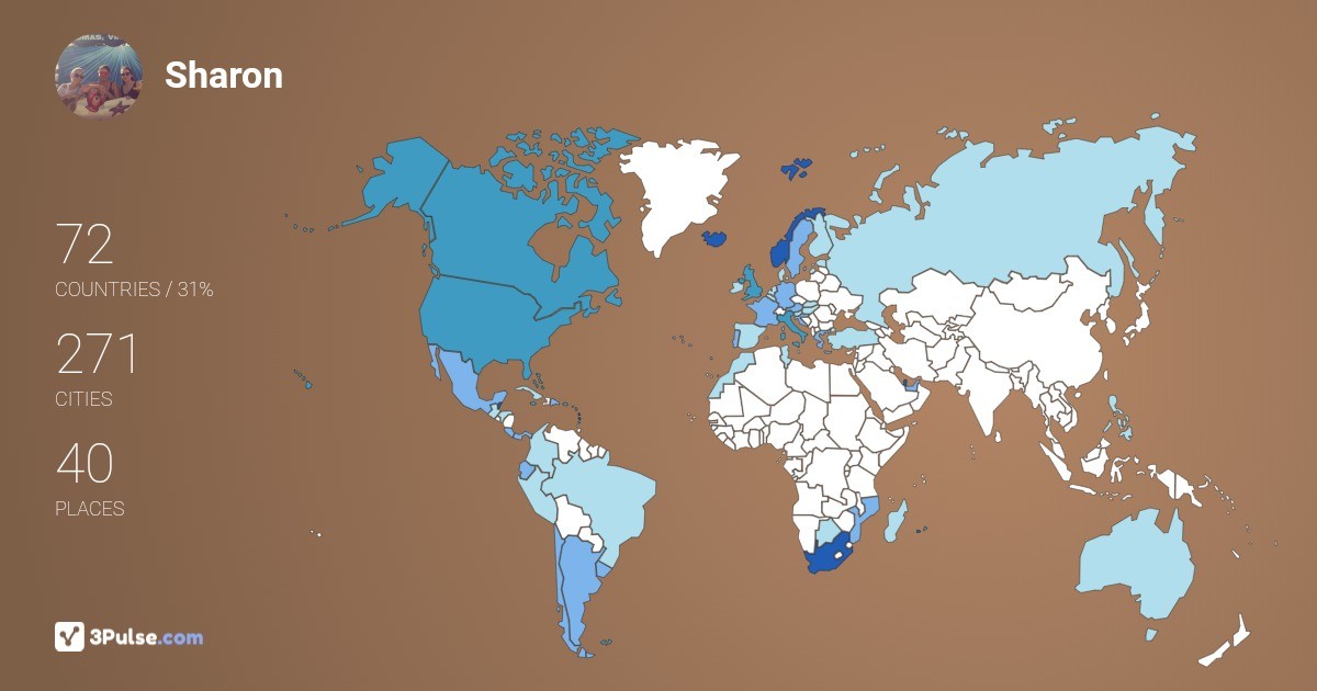 Изображение Карты путешествий Sharon Viljoen