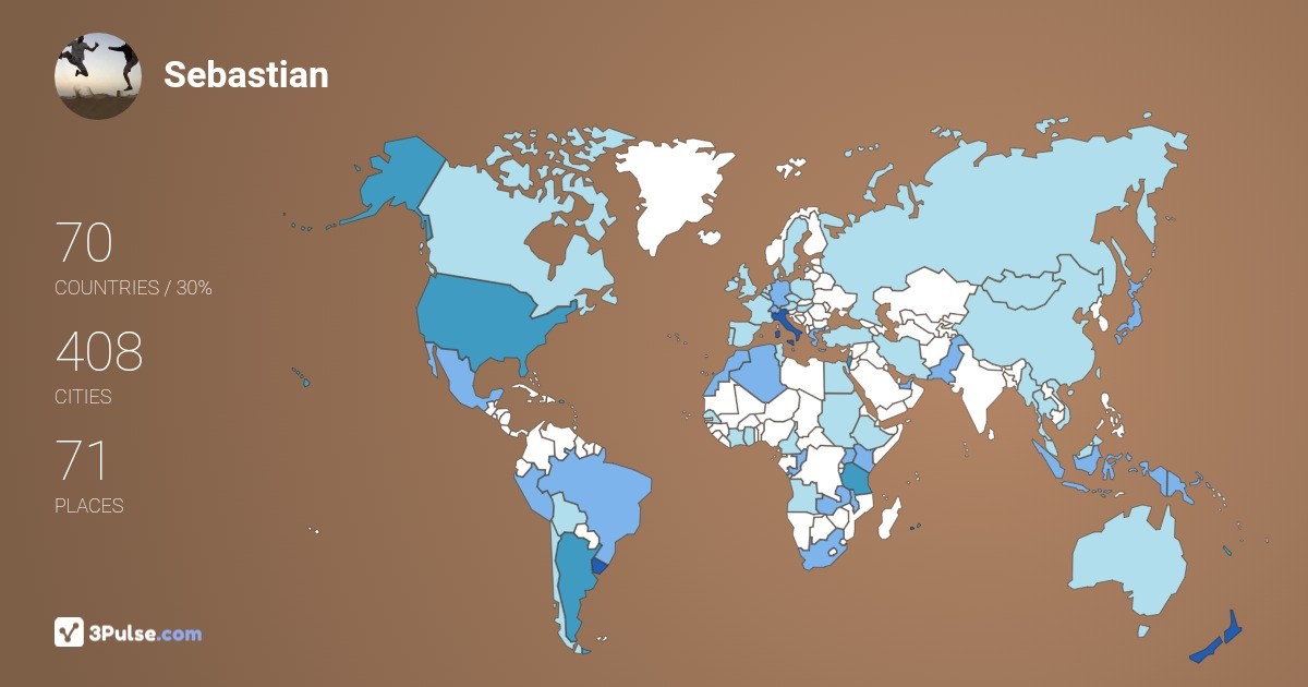 Изображение Карты путешествий Sebastian Lardone