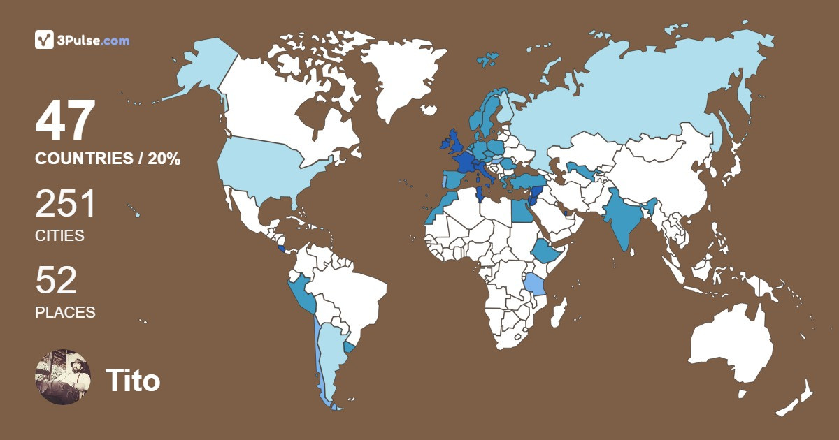 Изображение Карты путешествий Tito Vivas