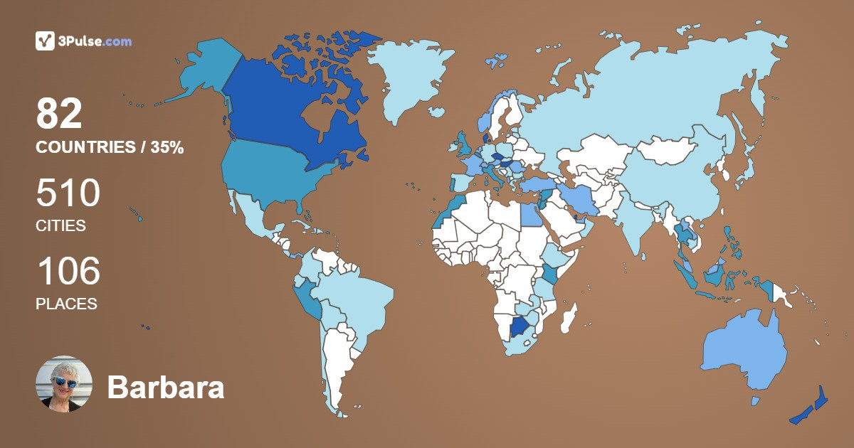 Изображение Карты путешествий Barbara Rosenes