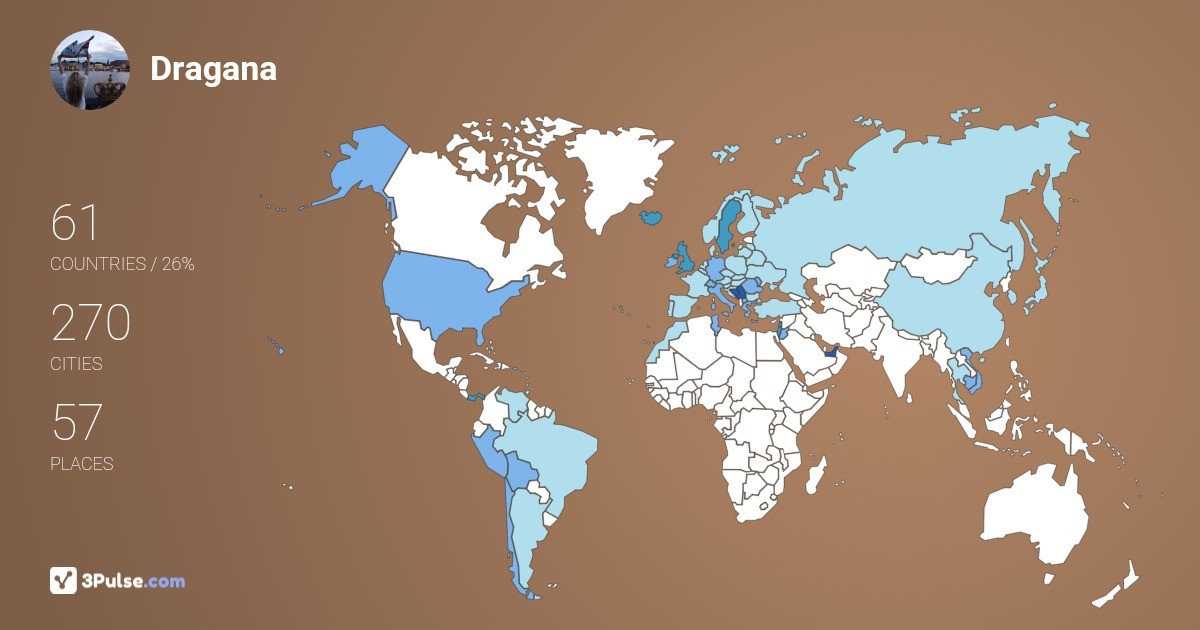 Dragana uri's Travel Map Image