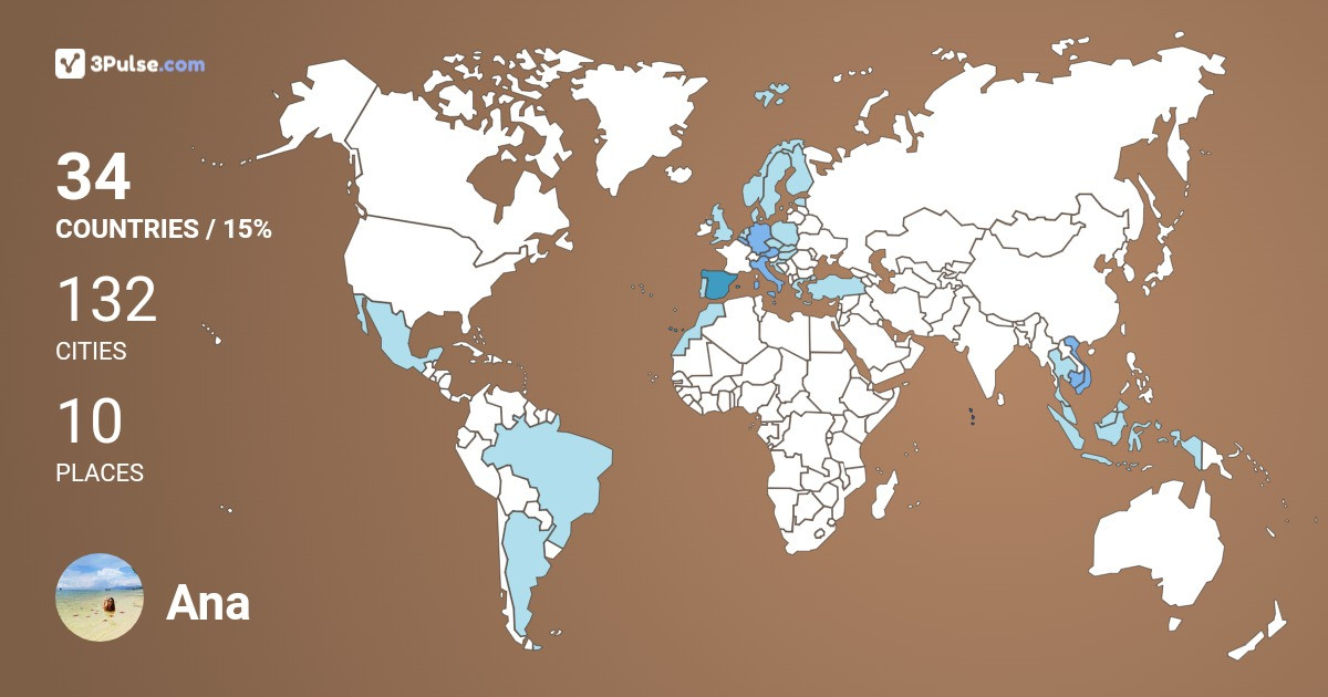 Изображение Карты путешествий Ana MJ