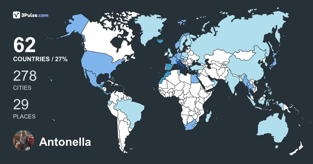 Antonella Massera's Travel Map Image