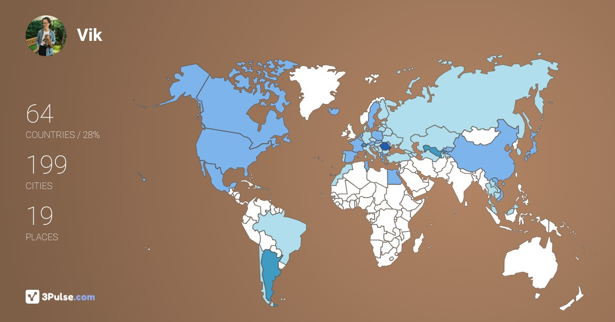 Изображение Карты путешествий Vik Loveday