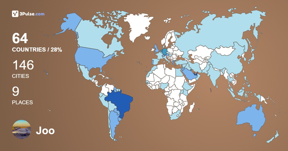Joo Santos's Travel Map Image