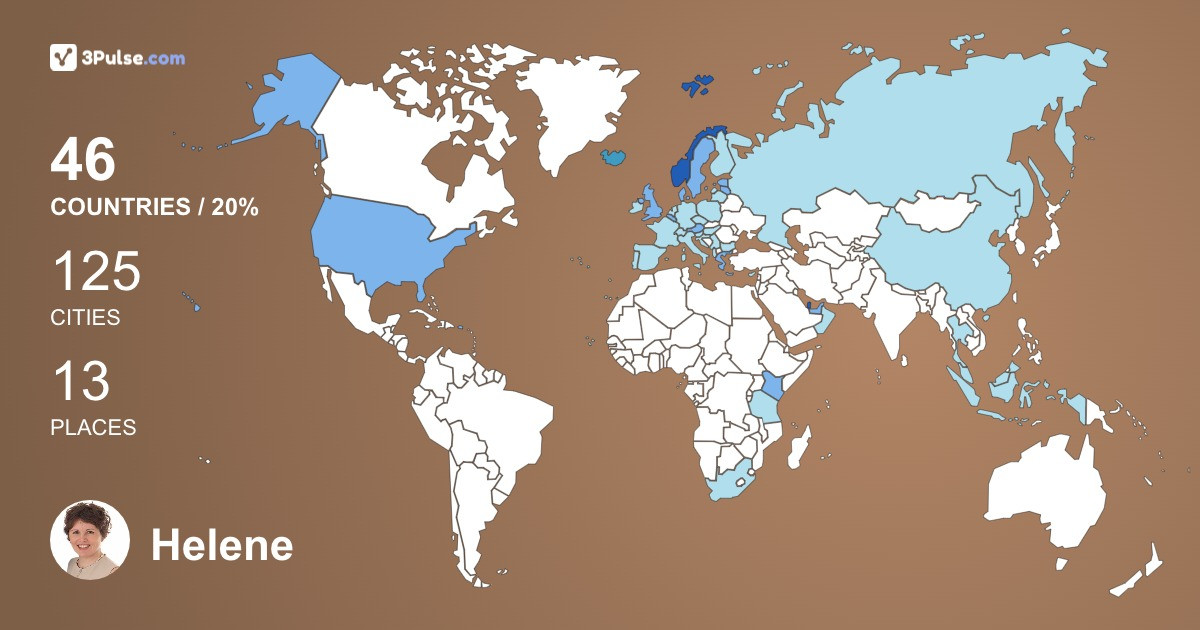 Helene Abusdal's Travel Map Image