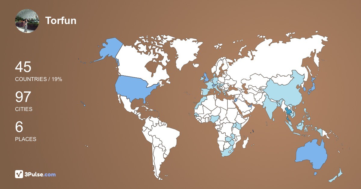 Изображение Карты путешествий Torfun Atitaya