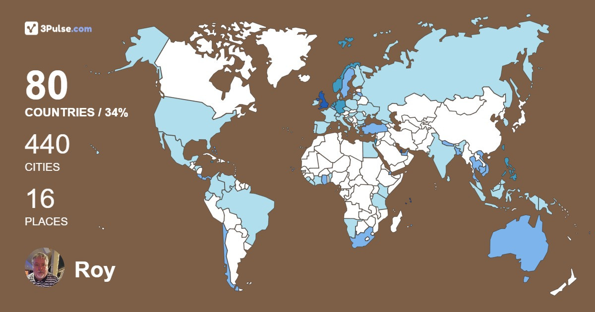 Изображение Карты путешествий Roy Paul