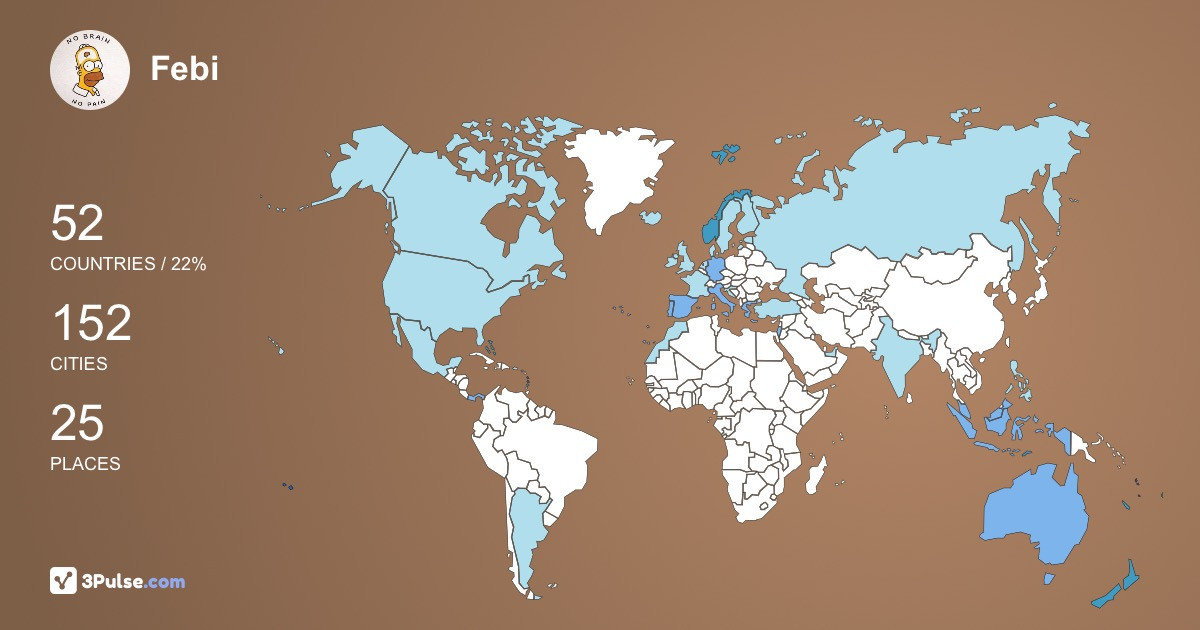 Изображение Карты путешествий Febi Sirait
