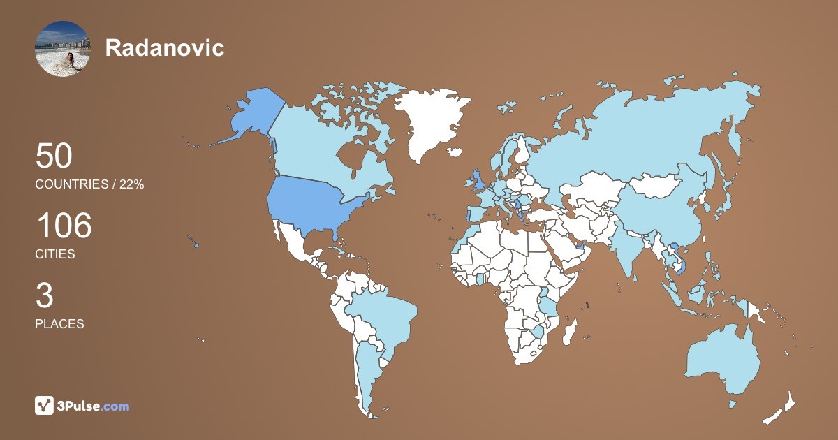 Изображение Карты путешествий Radanovic Marta