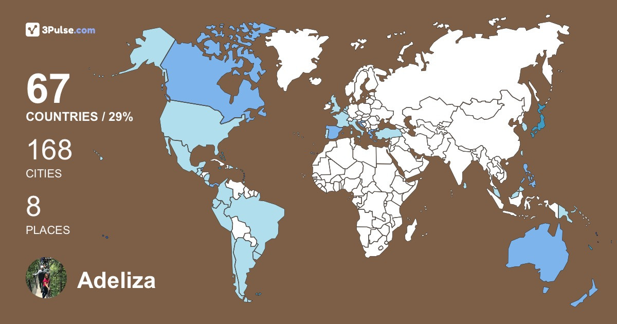 Adeliza Rempillo's Travel Map Image