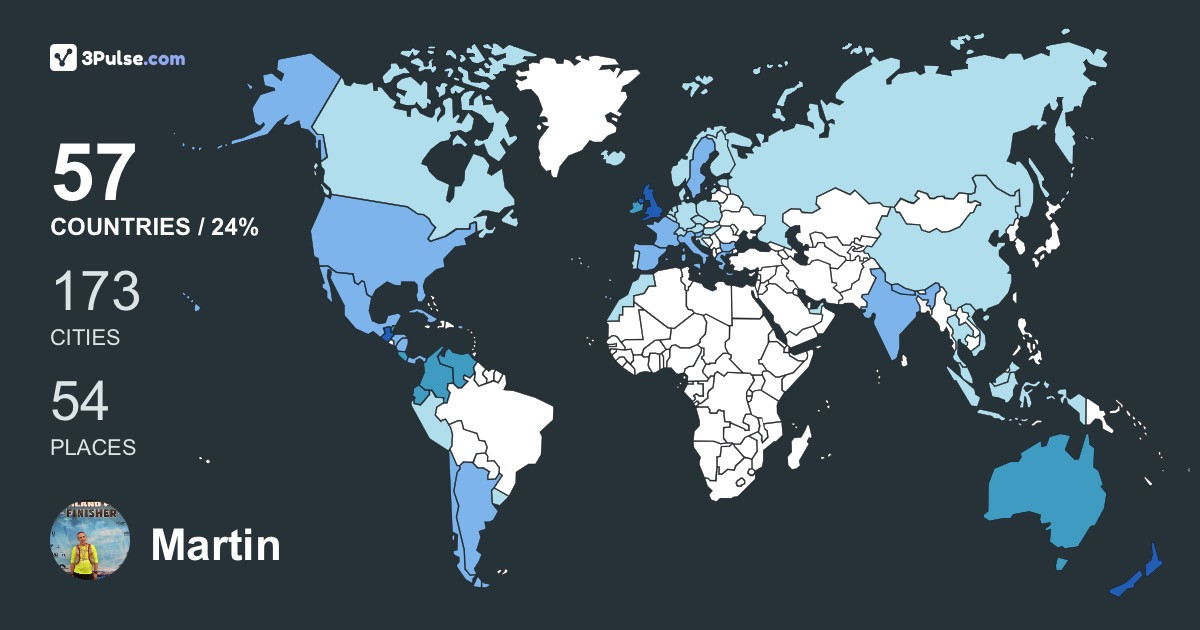 Изображение Карты путешествий Martin Egan