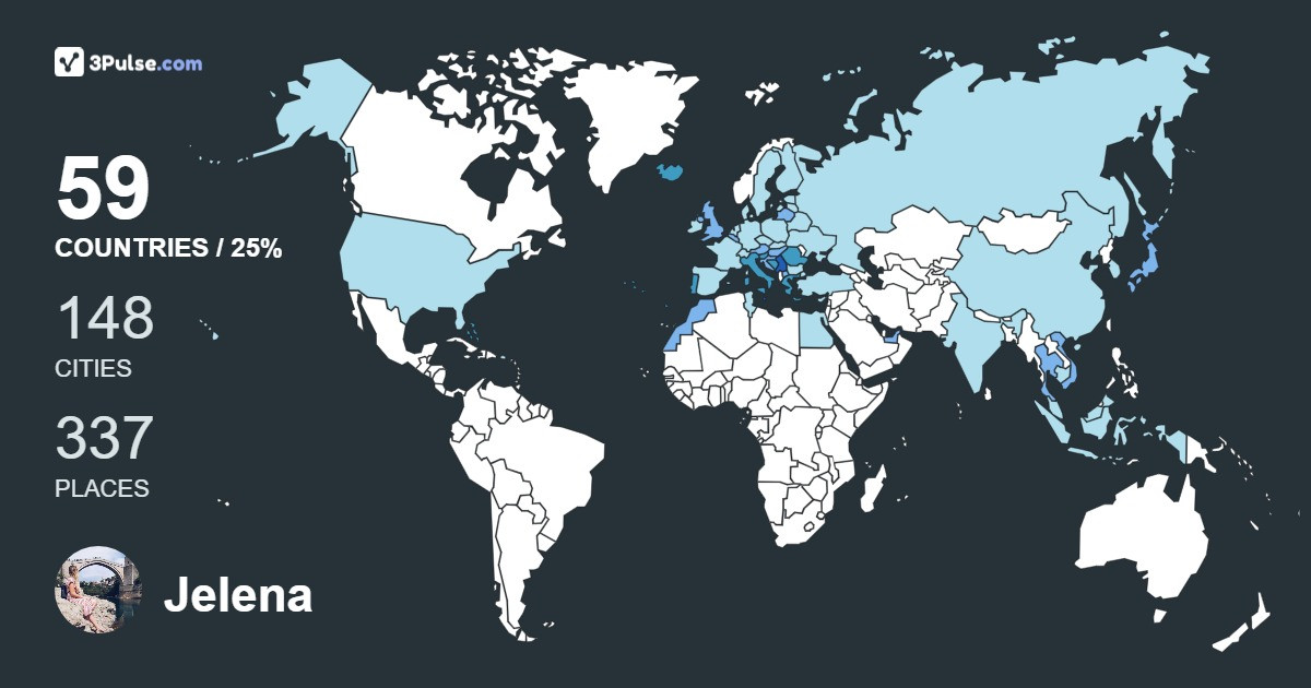 Изображение Карты путешествий Jelena Jokic
