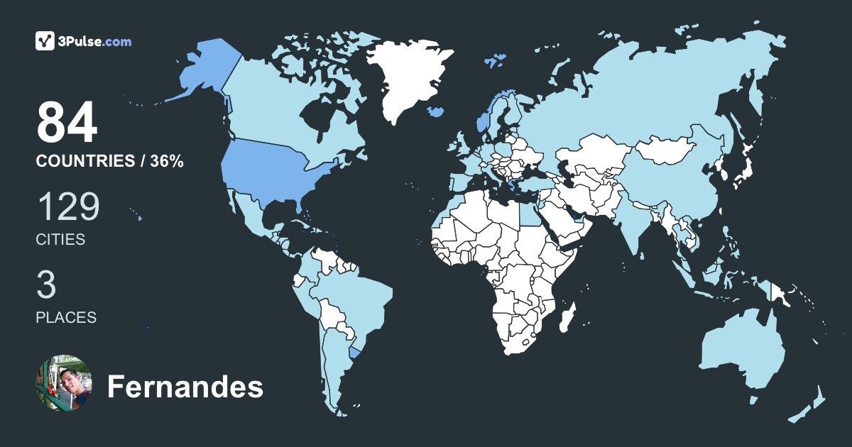 Fernandes Ritesh's Travel Map Image