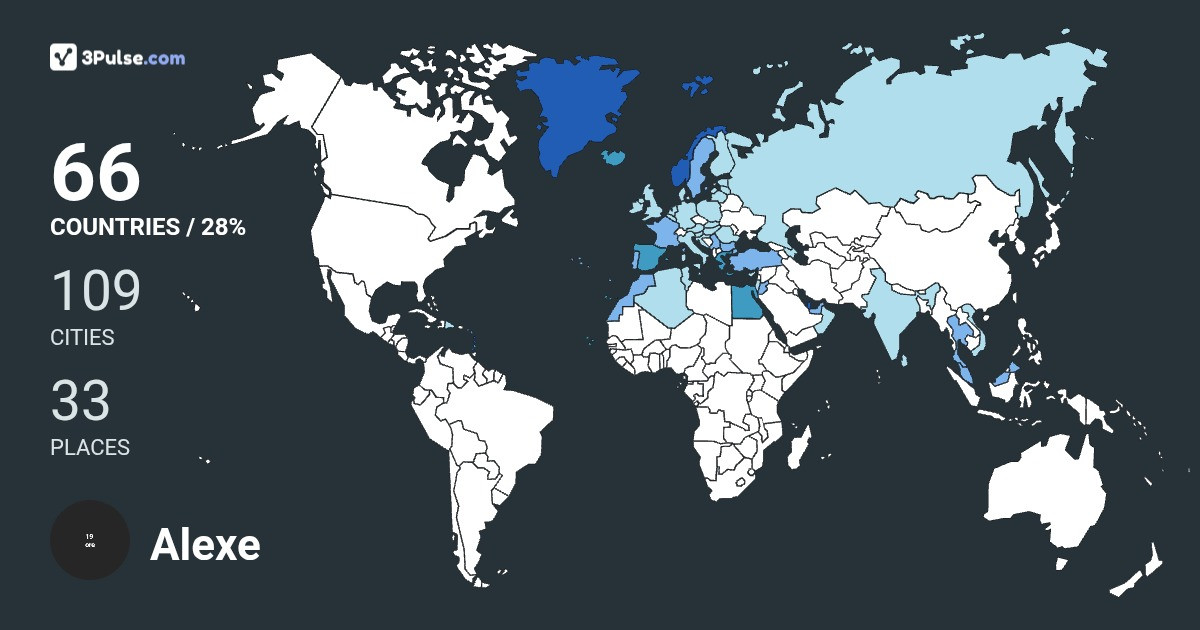 Изображение Карты путешествий Alexe Paul