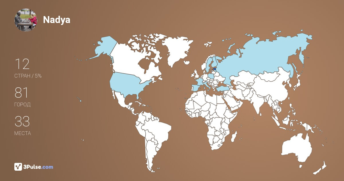 Nadya Xfaktor's Travel Map Image