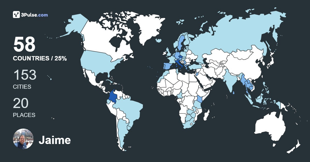 Изображение Карты путешествий Jaime Gonzalez